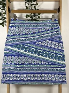 J. McLaughlin Catalina Activewear Skort Size Small Blue Stretch Golf Tennis Sz S